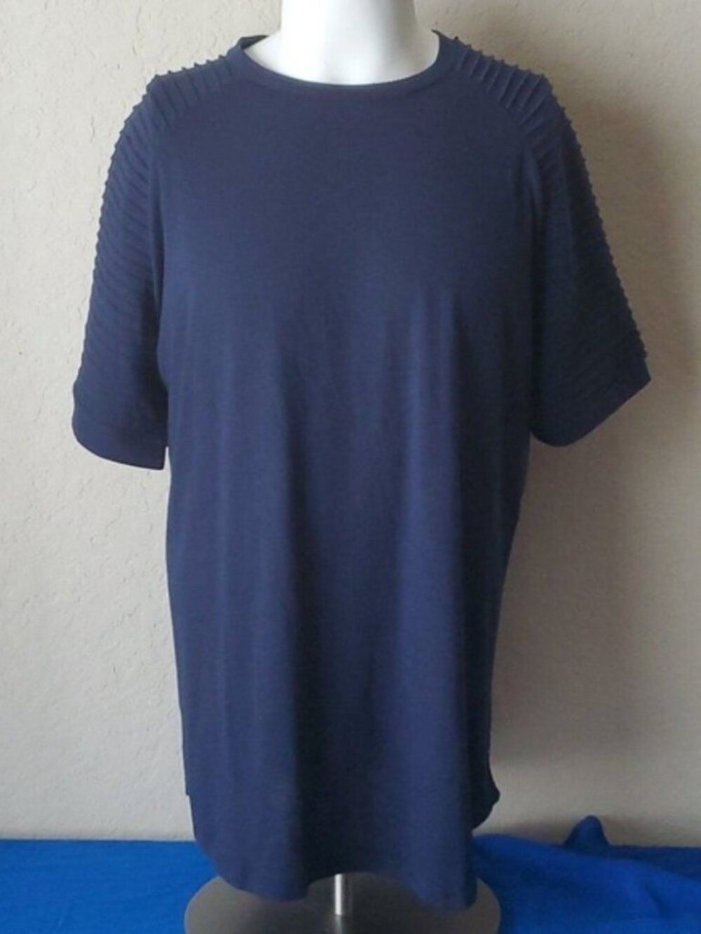 Men's Navy blue T-shirt Coofandy XL